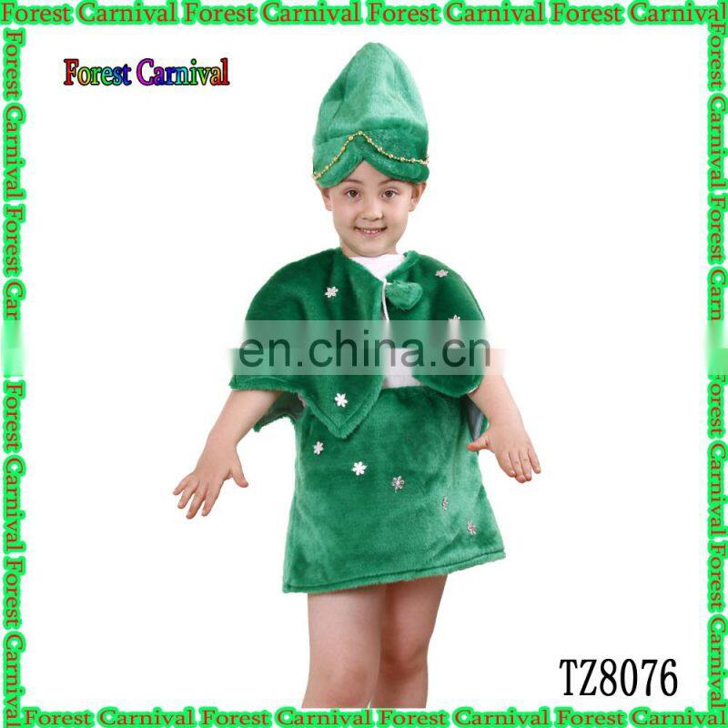 TZ8076 Christmas tree costume for children/Snowflake Christmas Costume For Girls/New Year's costume for the Snow Maiden