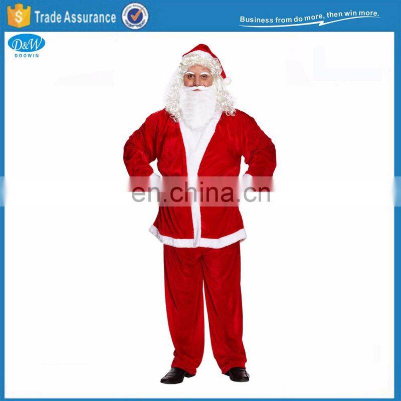 Father Christmas Suit Santa Claus 5pcs Set