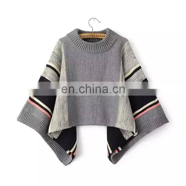 Wholesale Latest Fashion Women Pullover Computer Knitted Jacquard Merino Wool Cashmere Sweater