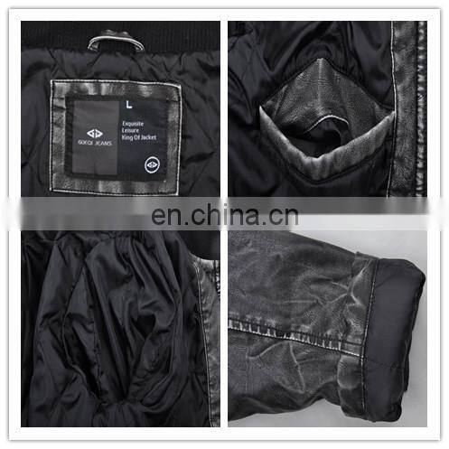 2017 lastest fashion hot sale diamond quilted pu men long jacket