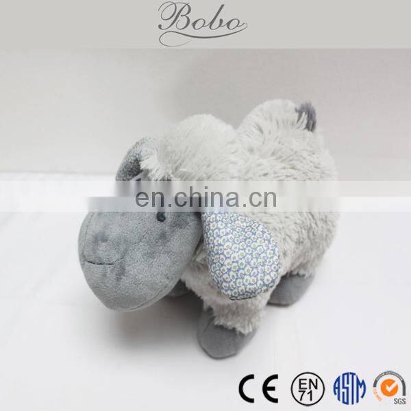 High Quality Grey Sheep Plush Cushion for Kids