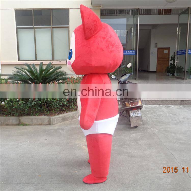 Adult size plush ali fox mascot costume for sale