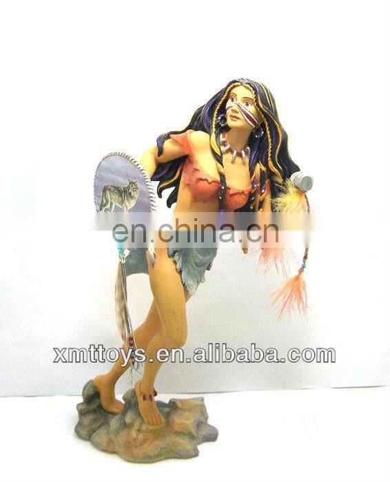 polyresin crafts a man carry a women on shoulder