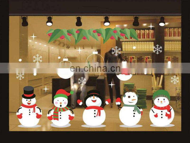 2017 new Christmas decotation wall sticker ,Christmas shop window sticker, christmas glass window stick