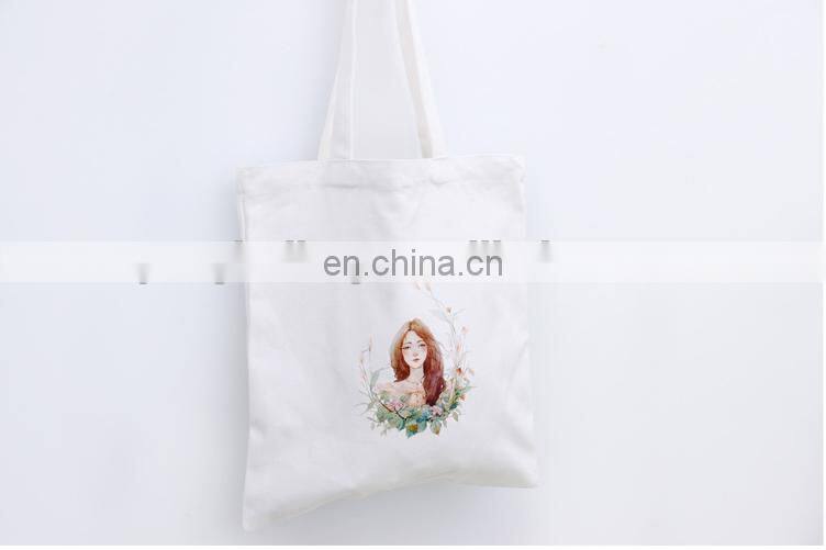 Wholesale UK Women Popular White Black Canvas Tote Bag