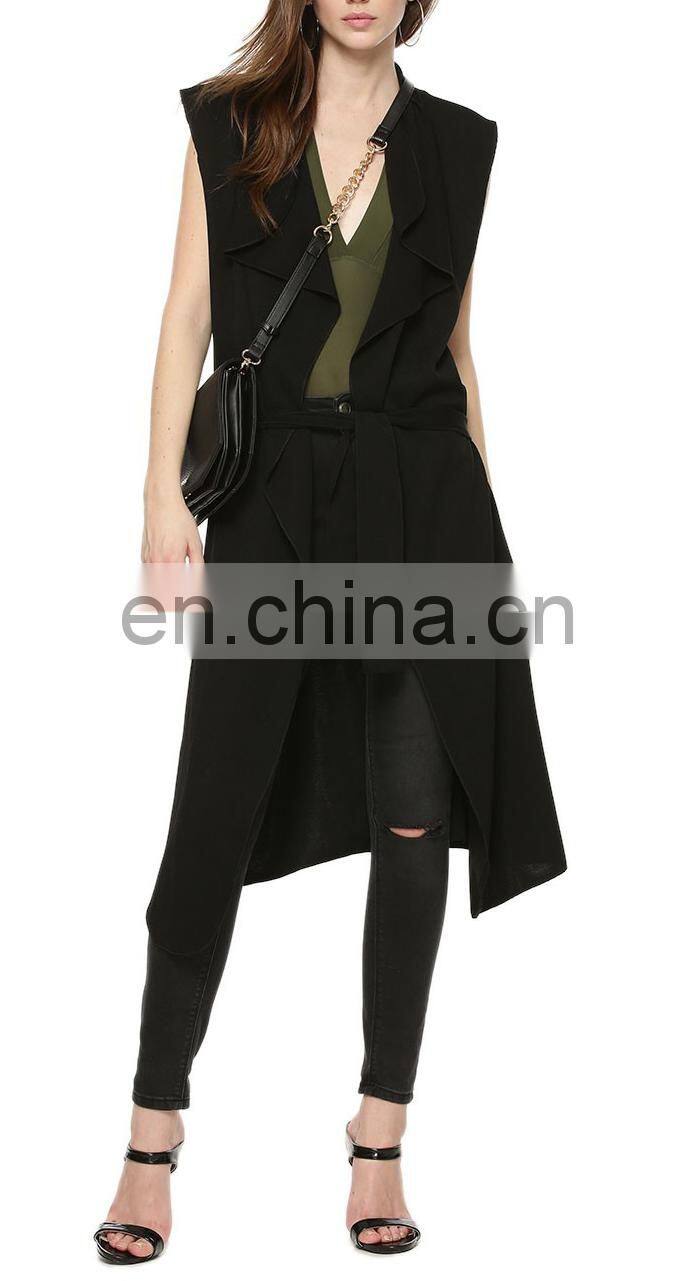 Beautiful Sleeveless Belted Coatigan for women