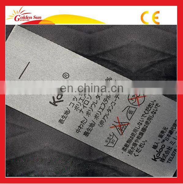 Hot Sale High Quality Screen Printed Washable Label Cloth