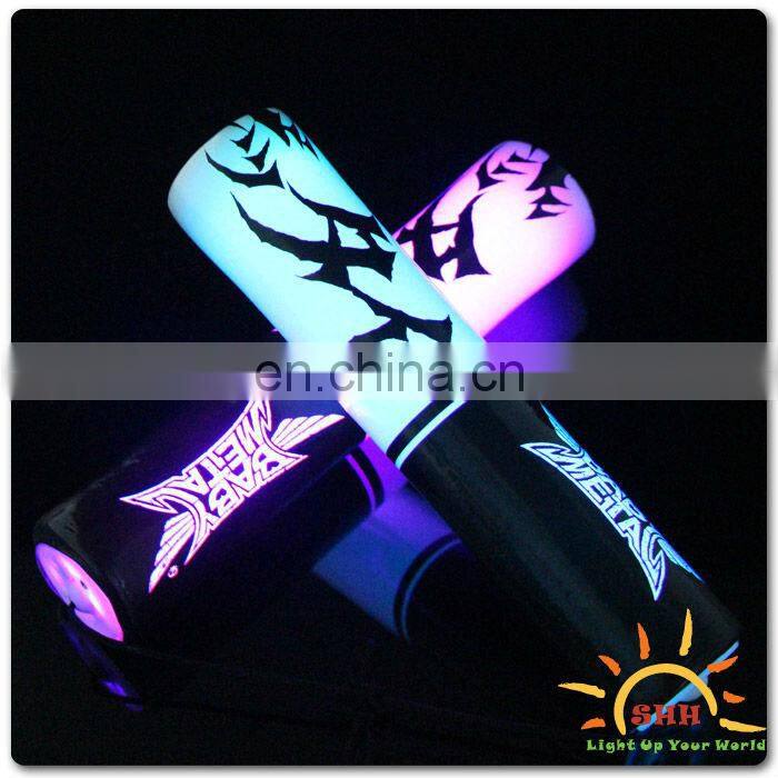 Light up led nunchuck style party cheering foam stick