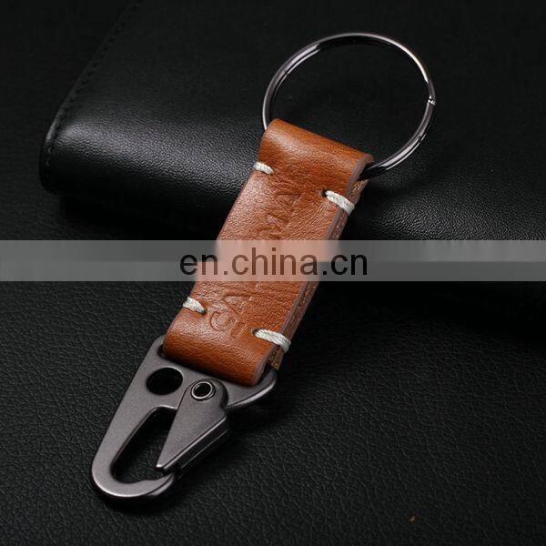 WHOLESALE GENUINE COW KEYRING TOP FULL GRAIN LEATHER KEYCHAIN