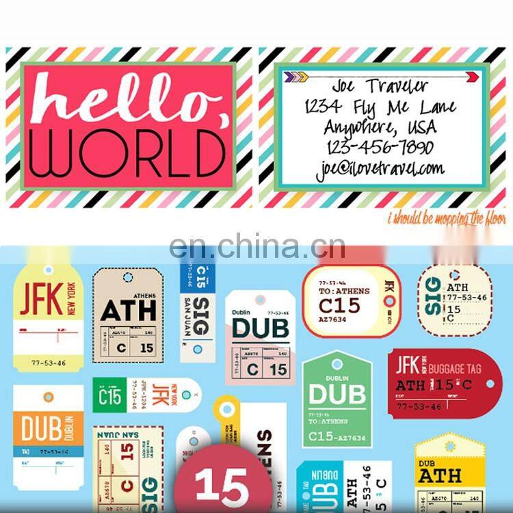 Wholesale zinc alloy custom silicone luggage tag/free printable luggage tag template/sublimation luggage factory