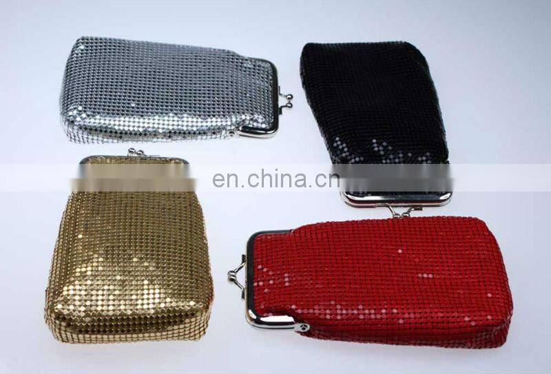 2012 metal mesh clutch purses cellphone bagG6030