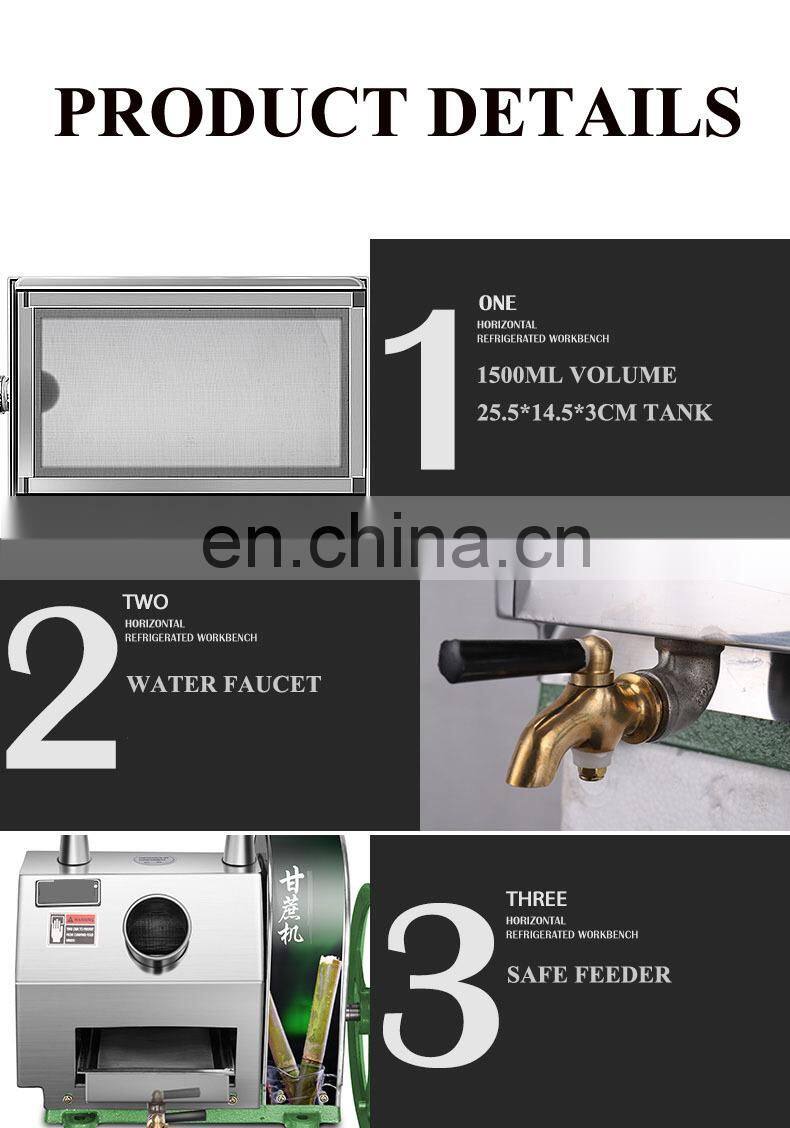 Small Commercial Manual Table Surgance juice machine Sugar-cane juice extractor machine on sale