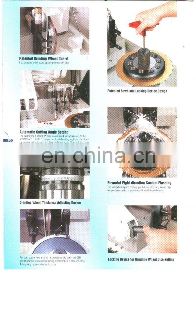 High Speed HSS Saw Blade Sharpening/Grinding Machinery