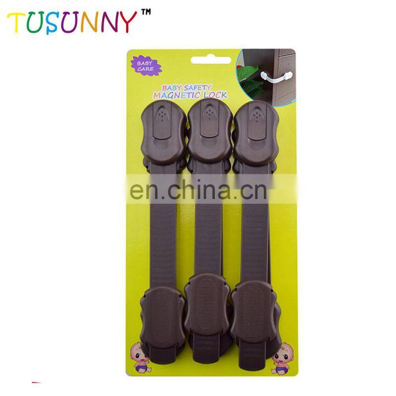 Wholesale high quality baby safety protection plastic adjustable safety lock