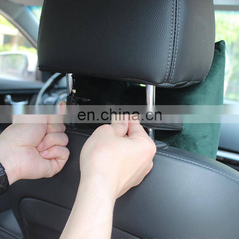 i@home Car headrest nordic embroidery jewelry super soft velvet bow pillow cushion