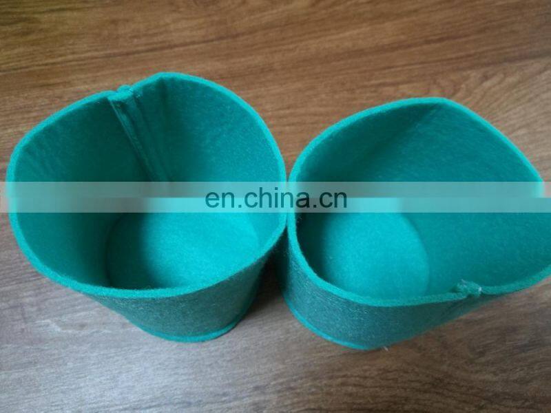 Wholesale Reusable Custom 2mm Felt Plant Grow Bag with pointed color