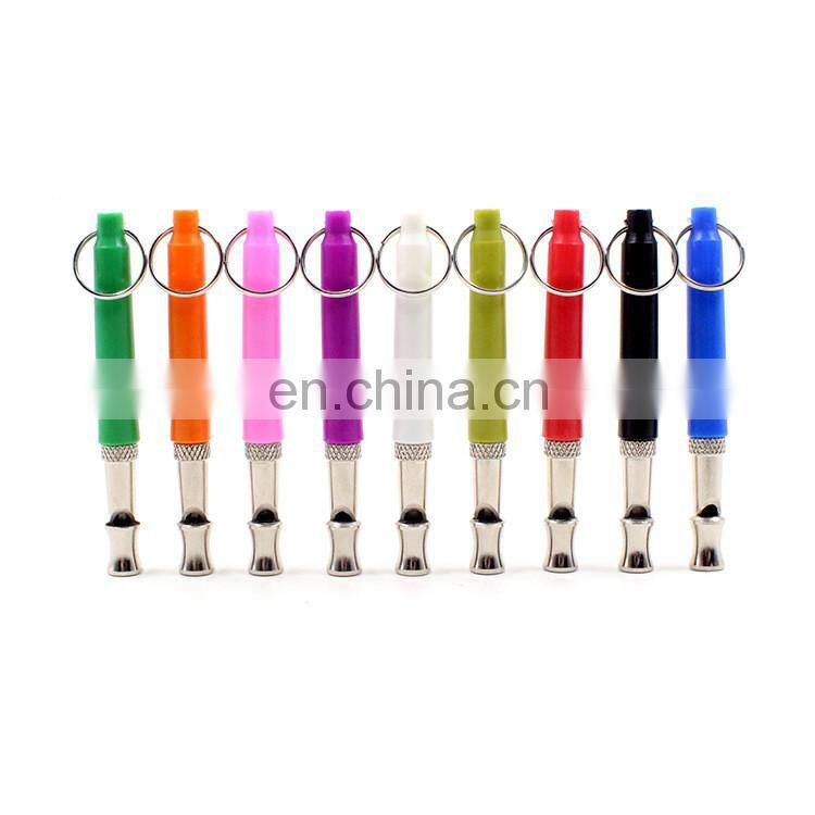 Colorful ultrasonic dog whistle to stop barking pet training whistle
