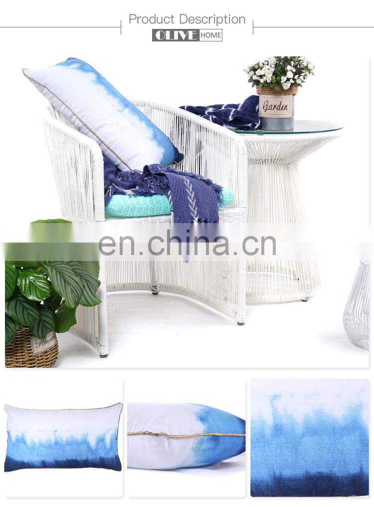 Waterproof fresh digital printing outdoor chair cushion cushion covers bulk for decorative pillow