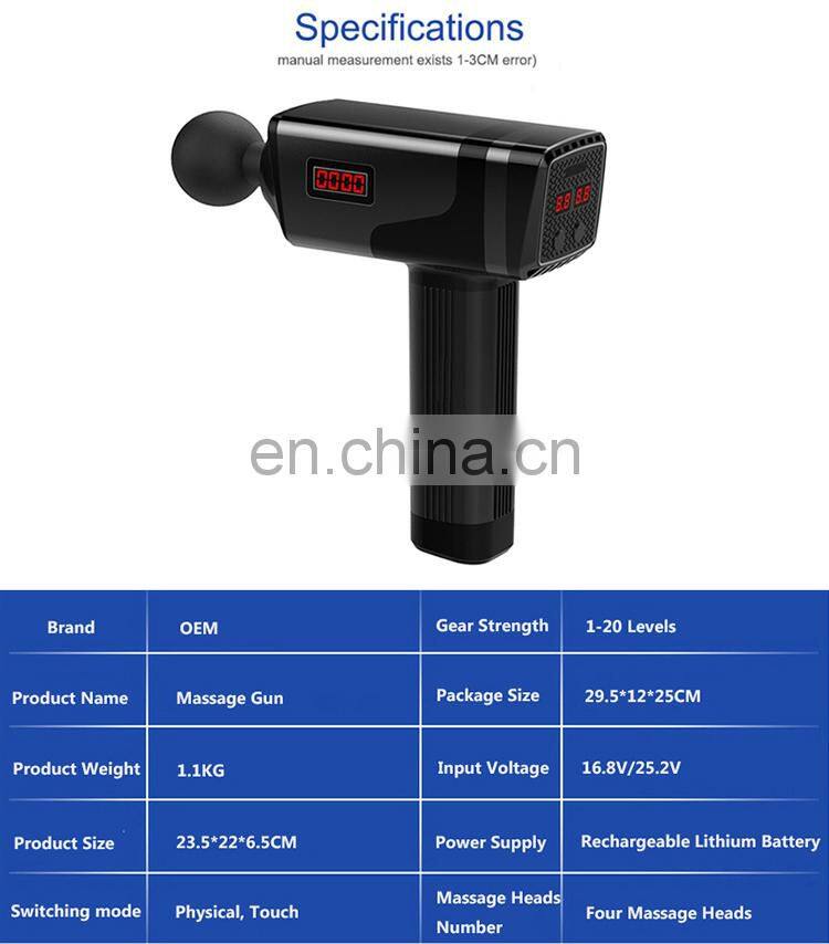 New Deep Tissue Vibration Massage Gun Body Massager Machine