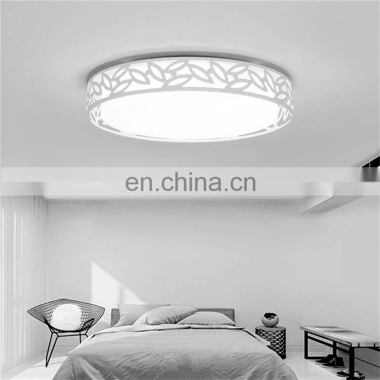 Round leaf modern simple LED ceiling light creative restaurant master bedroom light warm and romantic room light