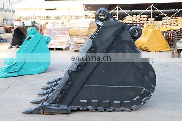 Heavy Duty Machinery Mini Excavator Rock Skeleton Grapple Crusher Small Truck Loader Tractor Bucket With Bucket Tooth
