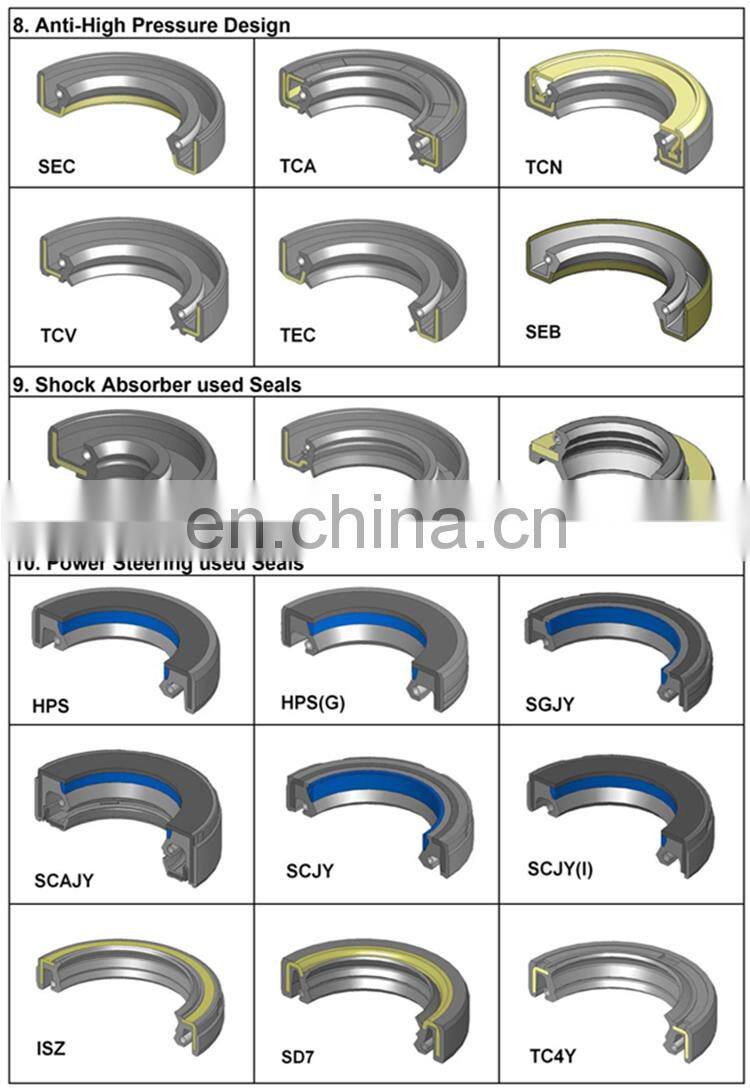 Oil Seal Rotary Shaft Lip Seal Bearing Manufacture High Quality NBR FKM Rubber China OD*ID*H, Standard or Custom Size -40 ~+260℃