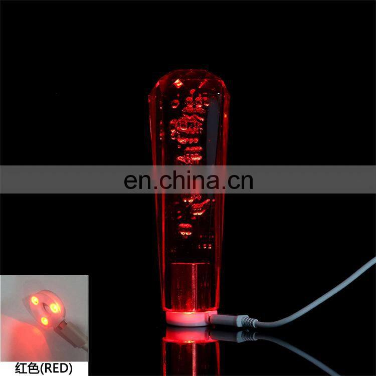 High quality automotive interior accessories acrylic diamond bubble style custom automatic shift knob
