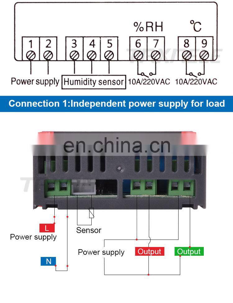 Dual Digital Thermostat Temperature Humidity Control STC-3028 Thermometer Hygrometer Controller AC 110V 220V DC 12V 24V 10A