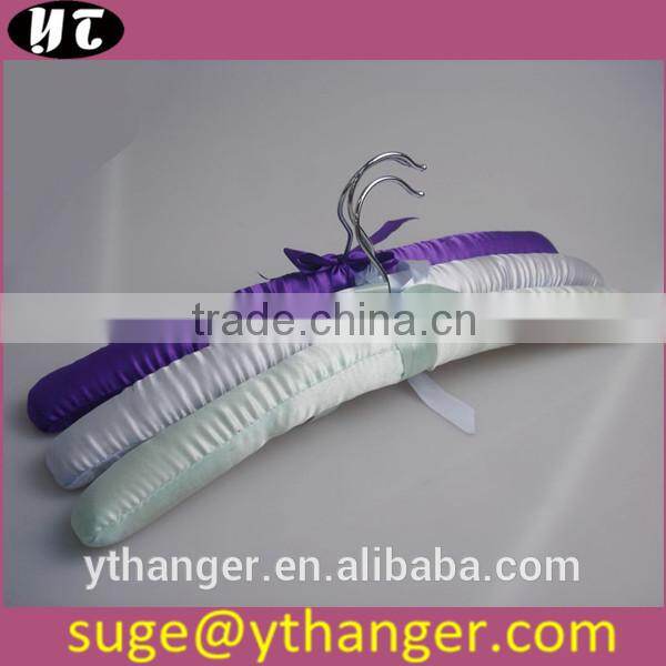 ST042 underwear hanger foam satin hangers purple