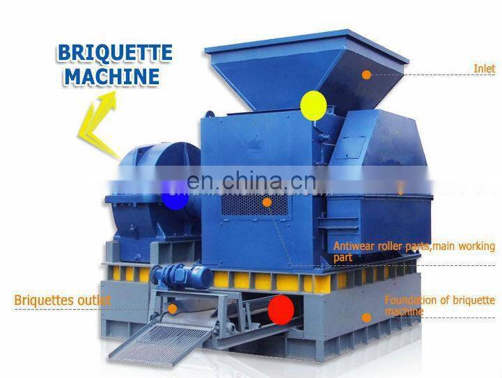 High capacity coal dust briquette making machine