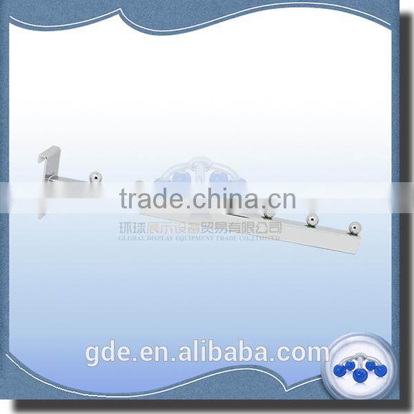 Metal chrome display hook for gridwall/hanger hook