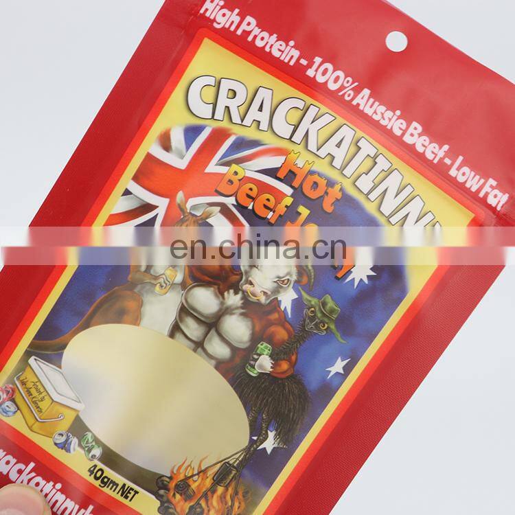 Wholesale custom Beef Jerky Packaging Bags Pouch Beef Package Bags