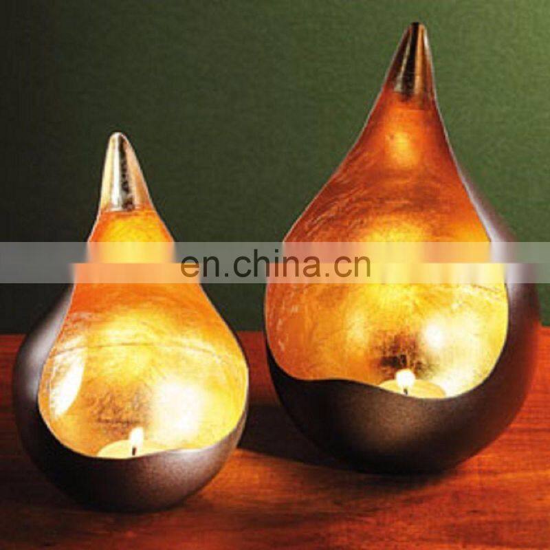 frosted glass votive candle holder