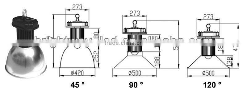 Meanwell & Bridgelux 100w led high bay light price