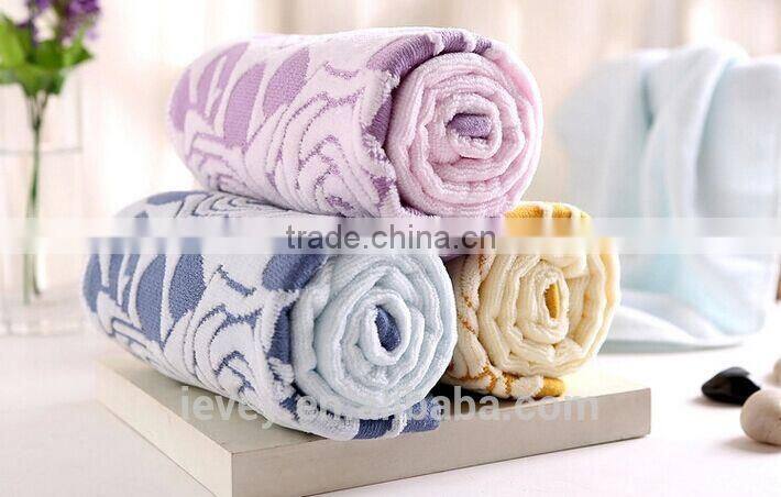 Best quality beautiful design jacquard fabric Egyptian cotton terry towel from China manufactory