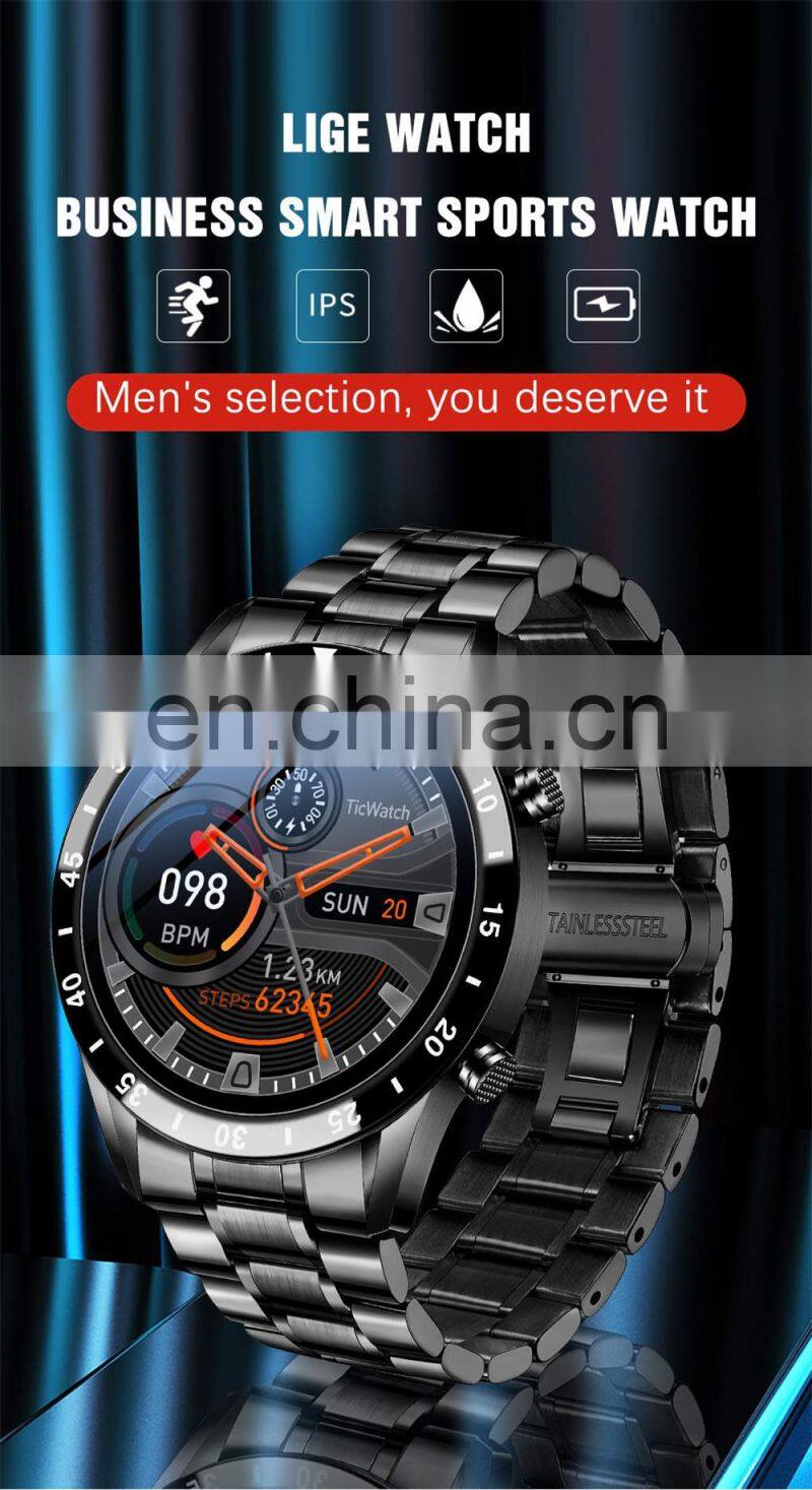 Lige BW0189 2021 New Brand Intelligent Watches Music Functional Sport Smart Watch Lige