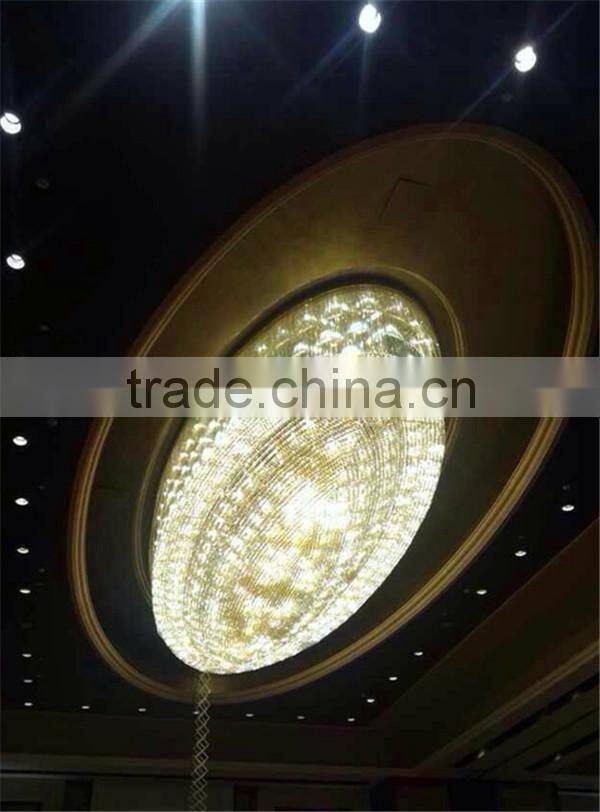 Ellipse Hanging Clear Crystal Glass Lighting Ceiling Decoration