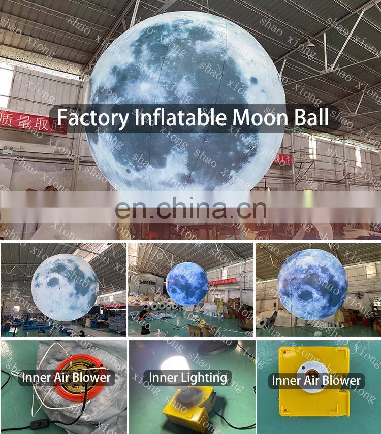 Advertising Inflatables Led Inflatable Planet Moon Ball for Holiday Decoration