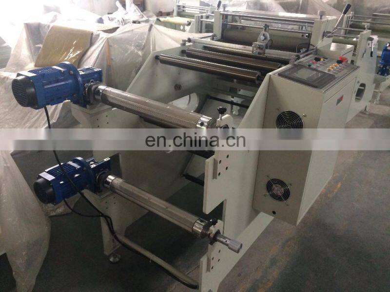 full automatic adhesive sticker cutting machine with two unwind shaft
