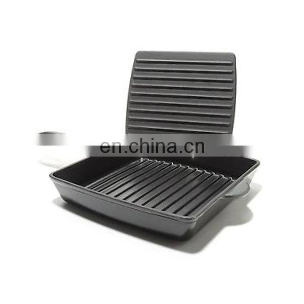 Hot wholesale square cast iron charcoal bbq grill