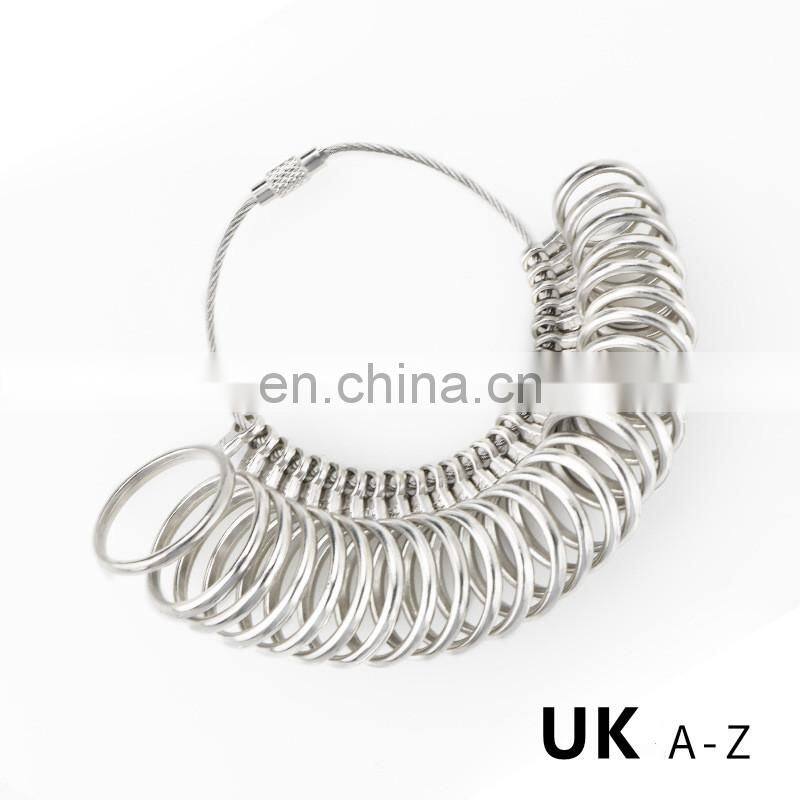 EU/JP/KR/UK/US Useful Standard Jewelry Measuring Tool Rings Size Metal Finger Ring Sizer Measure Gauge
