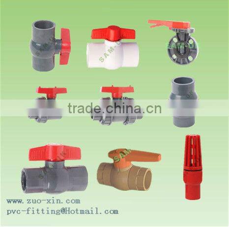 China Factory Size 3/4" PVC Pipe Fittings Foot Valve Injection Molding Machine