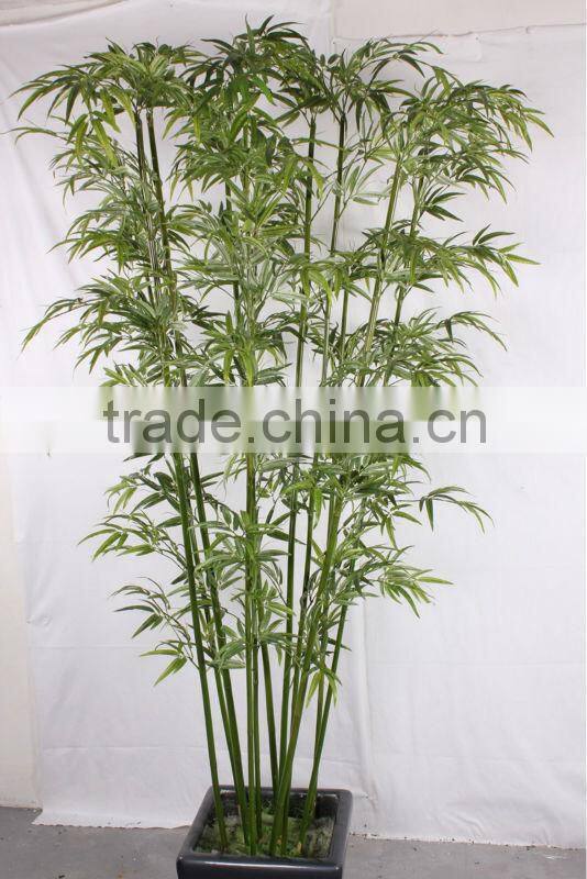 artificial /fake bamboo with natural stem and high-grade leaves stem/artificial /outdoor artificial bamboo