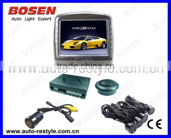 car parking sensor system with Video camera TFT display Nature Human Voice type