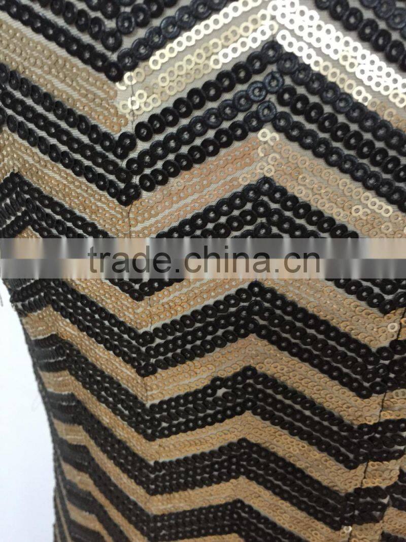 2016 new machine embroidery fabric sleeveless west girl dress