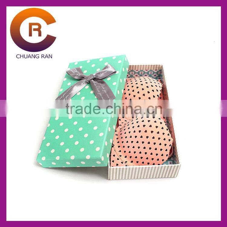 Blue custom paper window printed packaging box for hair extension