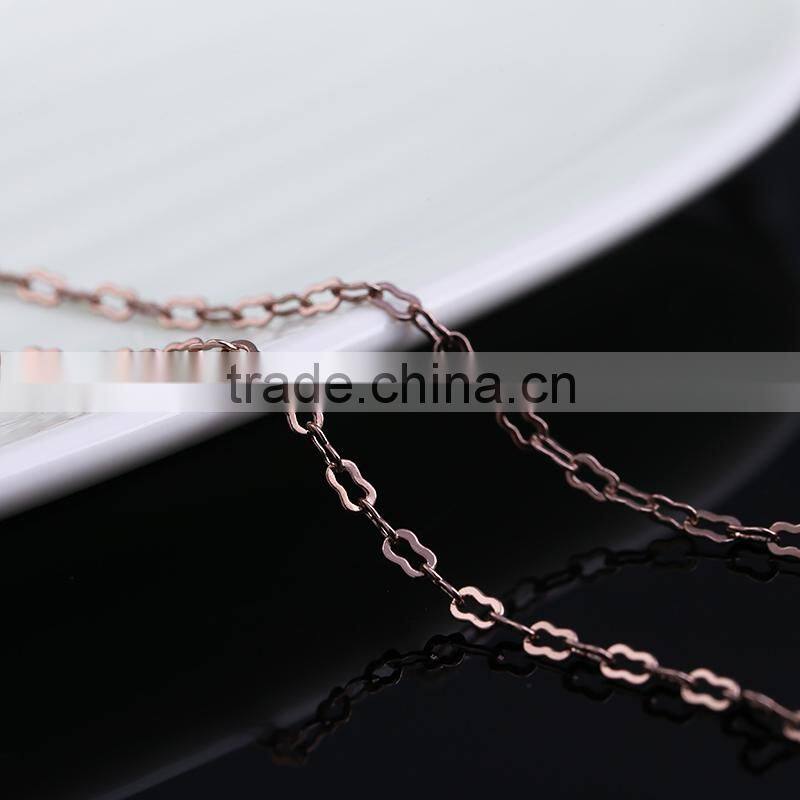 China supplier Latest hotselling chains necklace coffee gold necklace