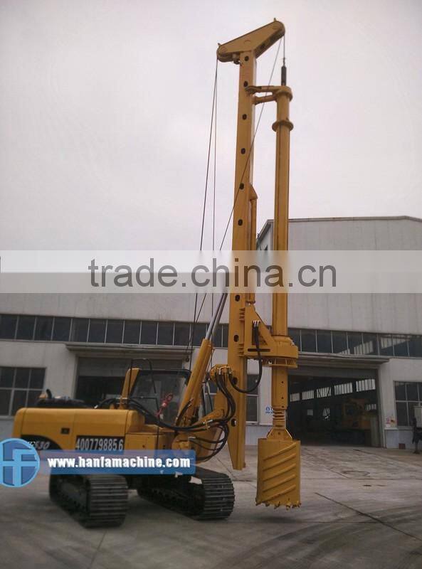 30m drilling depth , HFD 530 borehole piling rig,piling driver