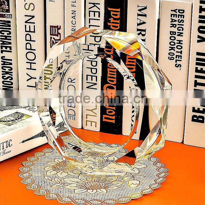 wholesale big Octagonal crystal ashtray cheap K9 glass ash bin