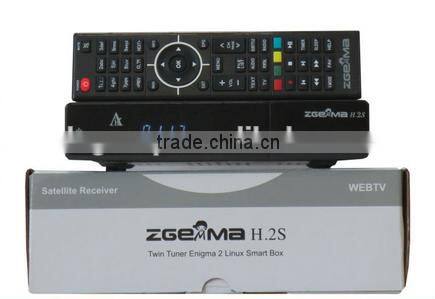 Original ZGEMMA H .2S Twin Tuner DVB-S2 + DVB-S2 Dual Core Satellite Receiver support TF memory Card